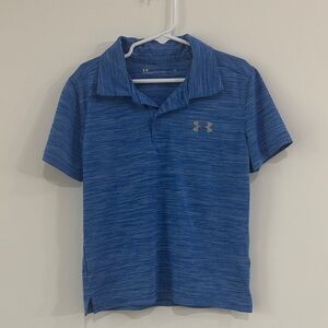 Under Armour Heathered Blue Polo
